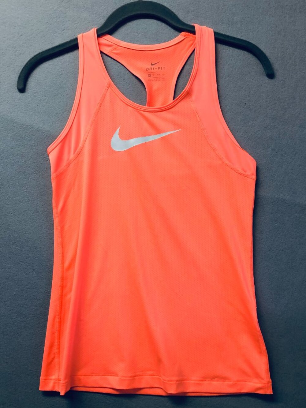 Nike XS Tank Top Racerback Dri-fit Orange